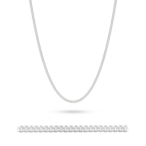 Chaîne gourmette homme argent 925 MARKO, idée cadeau collier discret