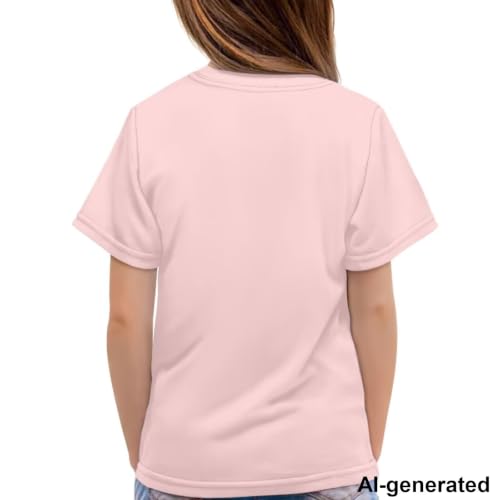 Image of Novelty 3D Graphic T Shirts for Kids Crew Neck Funny Animal Print Short Sleeve Girls Tshirts 3-16 Years