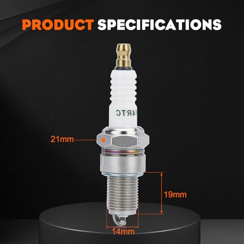 Image of Hipa BPR4ES Spark Plug for NGK 6578 7222 Kawasaki 92070-7004 FR691V FR730V FR651V John Deere M805853