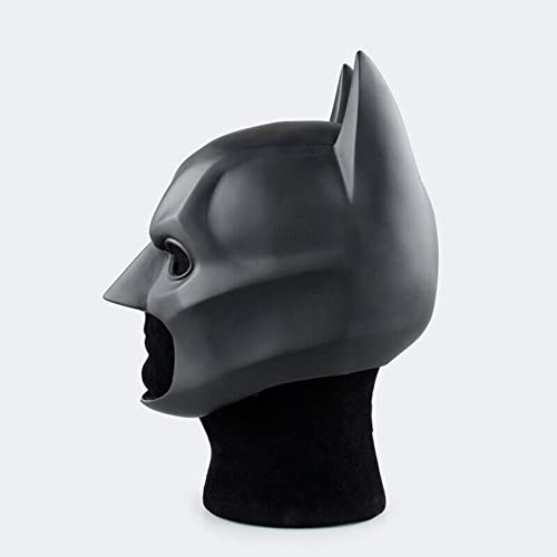 Hqroidd YRW357 Men'S Super Hero Bat Mask Knight Full Head Helmet Latex Black Headgear Halloween Costume Accessory Masque Role Play Prop thumb #4