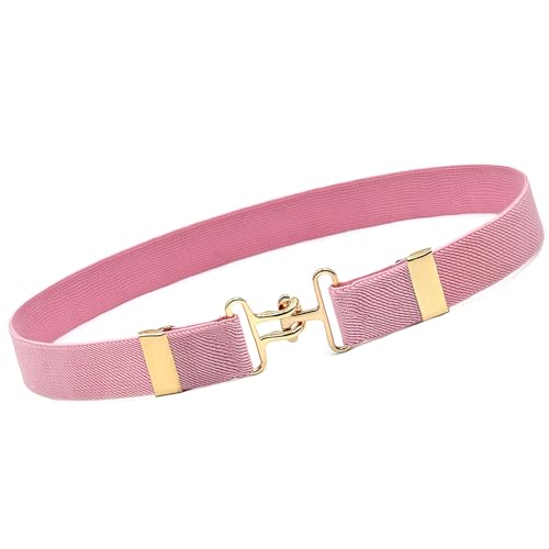 Soft Elastic Kids Belt With Reinforced Buckles Flexible Stretchable Waistband For Riding Training Daily Wear Buckles Belt