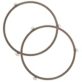 COLLBATH 2 Stück Mikrowellen Drehteller Halterung aus Robustem Kunststoff mit Mikrowellen Zubehör für Gleichmäßiges Erwärmen von Speisen für Gastronomie