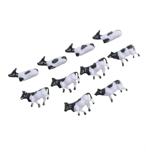 Set de 10 Figuras de Animales de Granja Escala 1:75 miniatura 1
