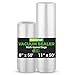 NutriChef Premium Reliable Home Audio/Video Product Clear (PRTPKVS16RL), One Size, 11"x50' and 8"x50' Rolls (2-Pack)