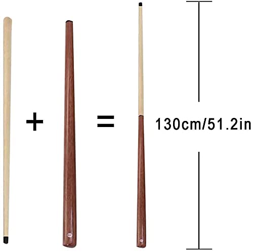Taco de billar profesional 1/2 130 cm 11.5 mm punta 15 oz miniatura 2