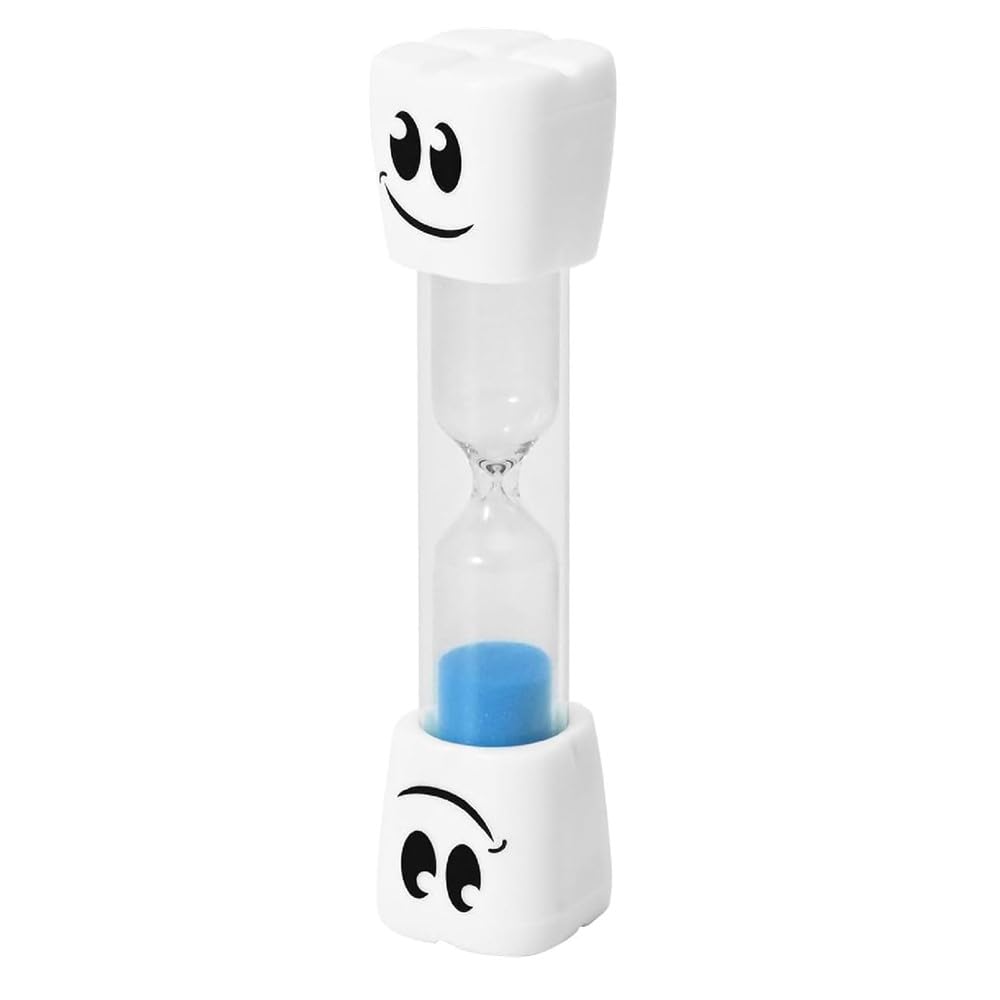 TRIXES 2-Minute Toothbrush Sand Timer for Children - Bathroom Accessories, Kids' Hourglass Dental Training Aid - Fun, Cheery Character to Improve Oral Hygiene - Useful for Games, Cooking Eggs etc.
