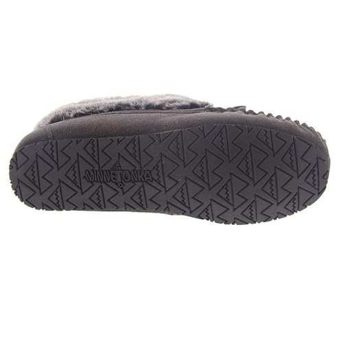 Minnetonka Cabin Bootie Women's Slipper, 5 C/D US, Charcoal-Grey3