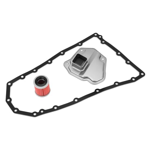 CVT Transmission Filter Oil Pan Gasket Kit 21 Holes Compatible with Nissan 2007-2013 Altima 2.5L 3.5L, 2011-2016 Juke 1.6L, 2008-2016 Rogue 2.5L, 2013-2016 NV200 2.0L Replace# 31728-1XF03, 31397-1XF0D
