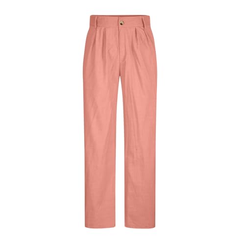 Mens Linen Dress Pants Relaxed Fit Straight Leg Casual Pleated Slacks Fall Summer Lightweight Cotton Beach Slacks4