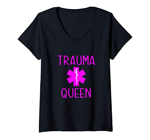 Donna Trauma Queen Funny Womens Paramedico Primo