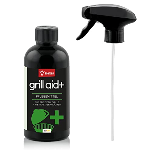 BBQ-Toro Pflegespray Grill aid+ | 500ml | Grillpflege für Gusseisen und Edelstahl Oberflächen | Edelstahl Pflege für Gas-, Elektro-Herd, Kugelgrill oder Edelstahl Grill,... – Bild 3