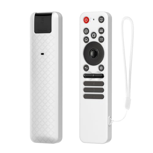 LEFXMOPHY Silicone Remote Cover for LG MR25GA Protective Case Compatible with 2025 LG OLED Smart TV C5 B5 G5 M5 Series Remote - White