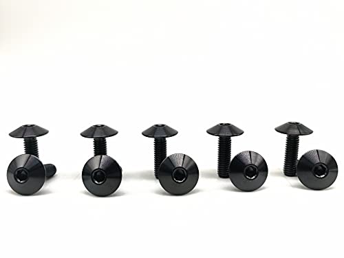 Bullone a testa bombata in titanio M6x1.00mm