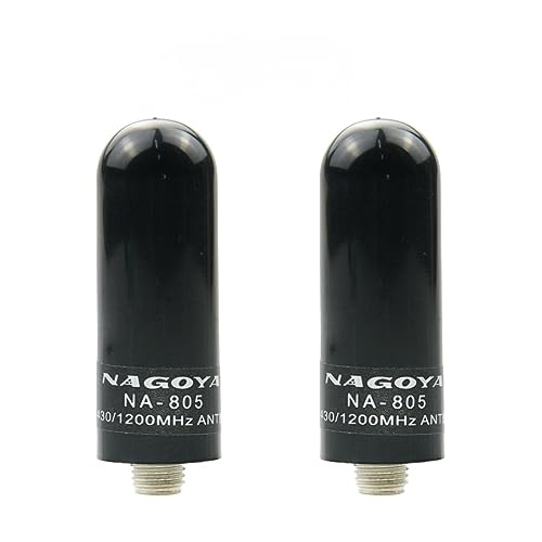 NA-805 Universal Walkie Talkie Short Antenna SMA-Female Replacement Antenna for PUXING Kenwood HYT UV5R Radios(2 Pack)