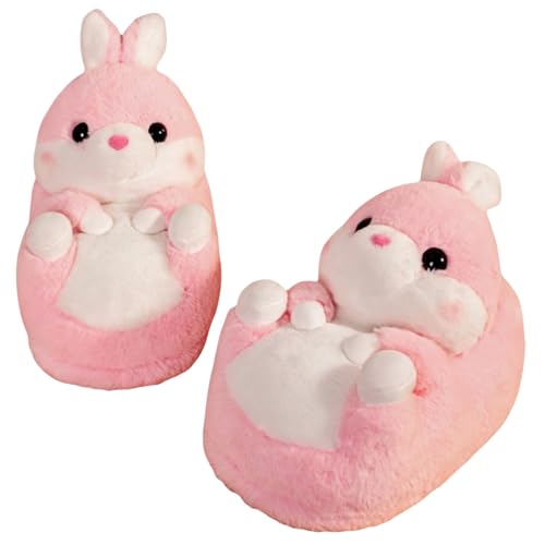 Winter Animals Slippers, Husky,Rabbits, Pigs, Men's and Women's Plush Non Slip Slippers