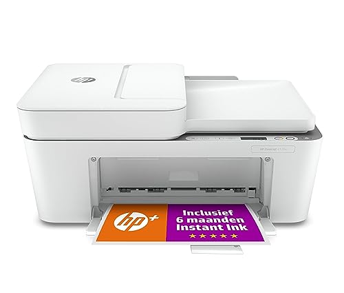 HP DeskJet Plus 4120e All-in-One, Draadloze Wifi kleuren inktjet printer voor thuis (Printen,...