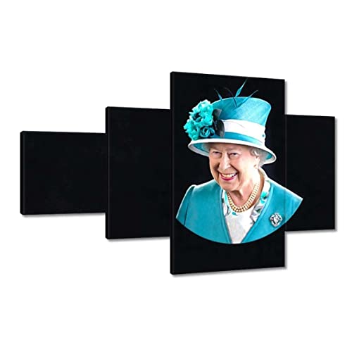Toile Reine Elizabeth II décoration murale salon 130x80