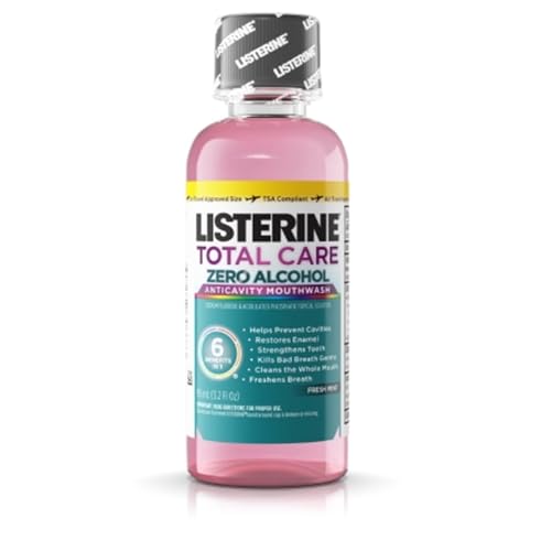 Listerine Total Care Zero Anticavity Mouthwash, Fresh Mint 3.2 oz