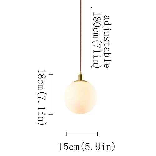 Chandelier moderne suspension globe verre lampe E27 droplight