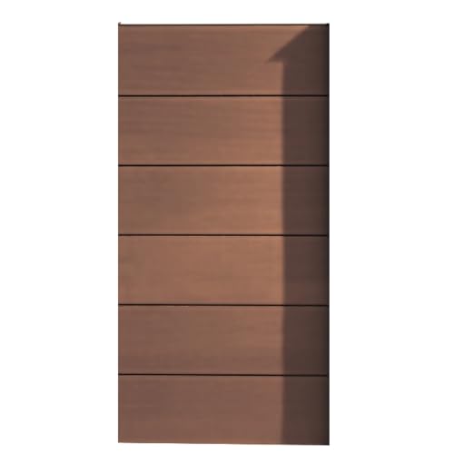 HORI Sichtschutzzaun XXL WPC Sichtschutz Gartenzaun Zaun Lamellenzaun, ohne Pfosten, I 90 x 180 cm I Braun