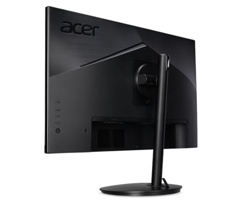 Image of Acer 24 inch FHD IPS Monitor with 1ms Response Time, AMD FreeSync, Anti-Glare, Built-in Speakers, 250 nits Brightness, VESA Mount (100mm), HDMI, VGA & Dockztorm USB Port Expander, Black Color