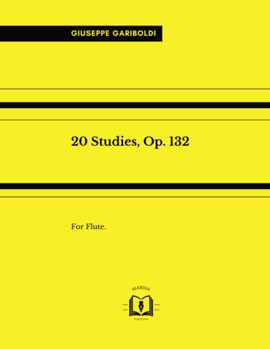  20 Studies, Op. 132: For Flute. With blank staves at the end to take notes. Vingt petites études.