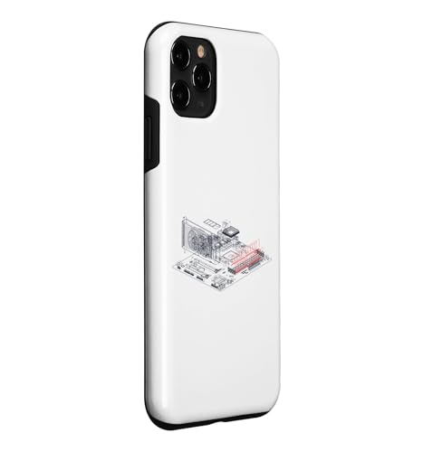 Image of RAM Card Wireframe Computer Motherboard IT Tech Geek Nerd Case for iPhone 11 Pro