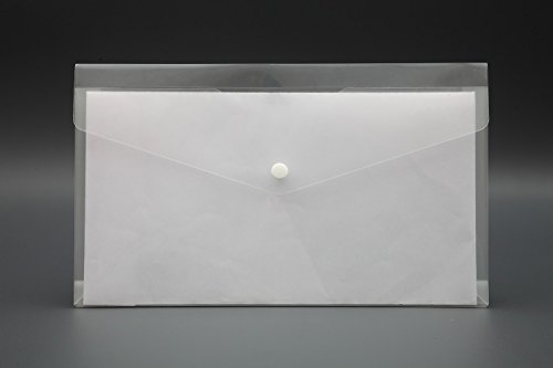SOLO Solo Ch 108 Cheque Envelope (Button), (Pack of 10) Transparent White
