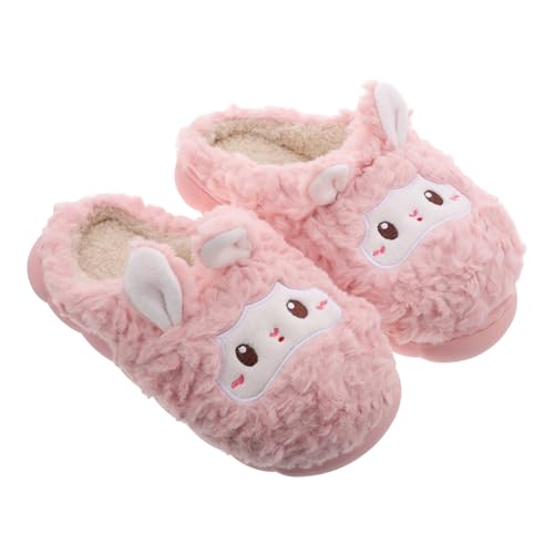 Pantoufles chaudes en forme d'animaux pour femmes chaussures maison