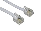Die vergoldeten Anschlusssteckern RJ11 sind.