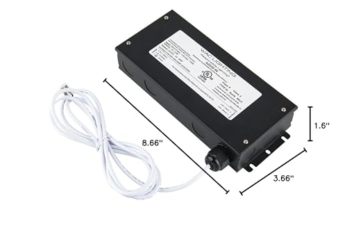 Image of WAC Lighting PS-24DC-U96R-BT, Basics & Gemini 24VDC Remote Power Supply 96W 120-277VAC Input with 6ft Lead Wire and Basics & Gemini Connector