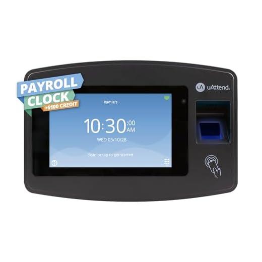 uAttend JP2000 Payroll Processing Time Clock