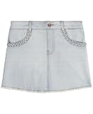 Lucky Brand Girls' Denim Skirt, Bella Wash/Skort, 16