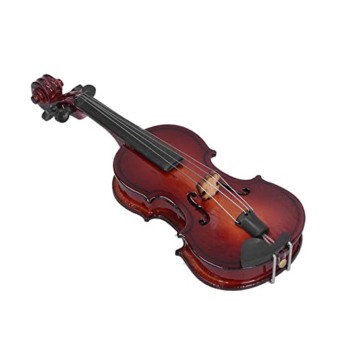 Atyhao Mini-Cello-Modell mit Ständer und Koffer - Dekoratives Bastel-Ornament für Home Office