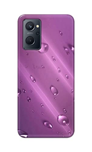 Image of PRINTFIDAA Water Bubbles in Lilac Background Printed Designer Hard Case for Realme 9i Back Cover -(ZP) MVN1005