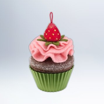 Hallmark 2012 Keepsake Ornaments QX 8081 Berry-Licious! 3rd in the Christmas Cupcakes Series
