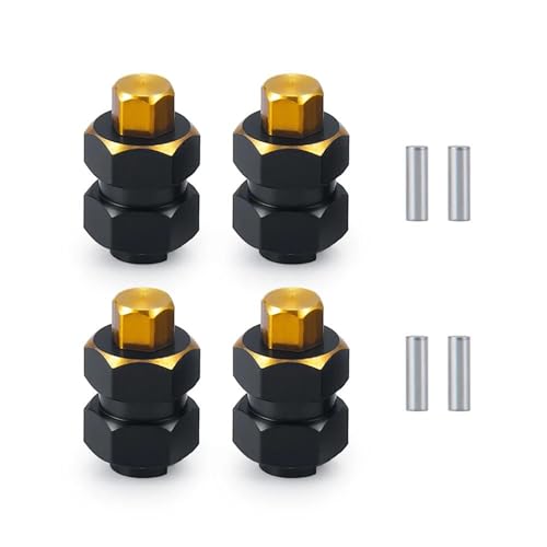 Adaptateur hexagonal élargi en laiton de 4mm de précision pour Axial SCX24
