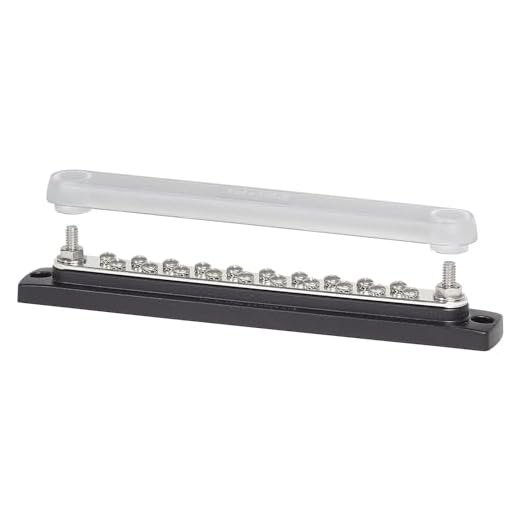 Blue Sea Systems BUSBAR 150 AMP 20X8-32 W/COVR, med fodral, 150A