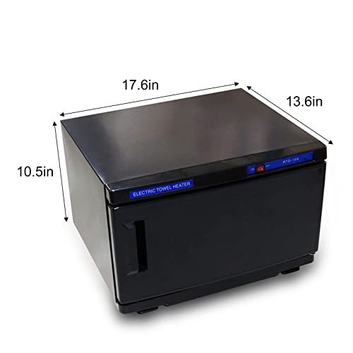 GreenLife Towel Warmer, Towel Heater Cabinet, Towel Warmer Heater Portable Storage high Temperature Thermal for Barber Salon Bathroom Massage Beauty Facial Spa Home Office Gym (16L, Black)