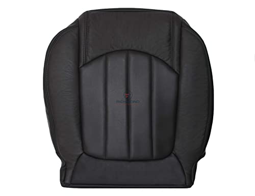 Richmond Auto Upholstery: Compatible with 2012 Chevy Traverse LTZ 2WD 4X4 - Passenger Side Bottom Replacement Perforated Leather Seat Cover, Black