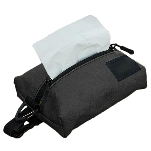 ポケットティッシュホルダー、ティッシュディスペンサーバッグ - トラベルトイレットペーパー収納ポーチ | アウトドア、キャンプ、車、自宅、アウトドアデュポンペーパーティッシュ収納バッグ、シンプルな車のペーパー引き出し、キャンプ吊り下げ雑貨バッグ旅行用の大き