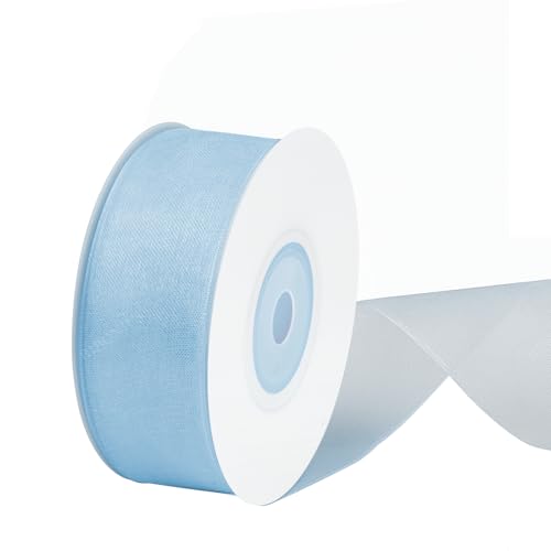 水色オーガンジーリボン ギフトボックス