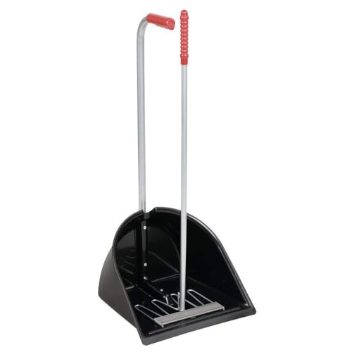 KERBL Mistboy schwarz (Höhe 75 cm Mistkratzer für die Reinigung von Pferdeboxen / Transporter / Paddock Bollensammler Stallboy) 3281