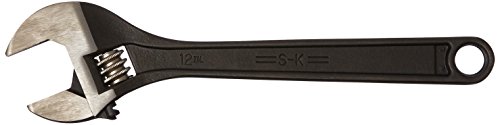 SK Hand Tool 38012 Black Oxide Adjustable Wrench, 12-Inch