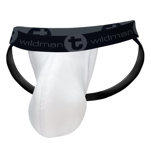 Wildmant Cotton Monster Cock Jockstrap White