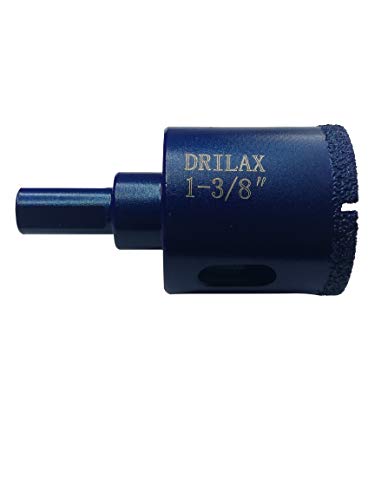 image for Drilax 1 3/8 Inch Diamond Drill Bit Tile Hole Saw Ceramic Porcelain Qu