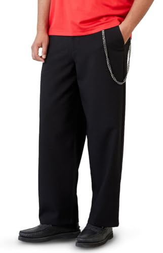 PacSun Men's Black Chain Baggy Trousers