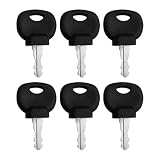 6PCS 14607 Ignition Key 14607 Construction Machine Keys Replacement for JCB Bobcat Bomag Manit Heavy Equipment Forklift Truck Wheel Loader
