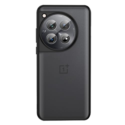 Image of DailyObjects Thermoplastic Polyurethane Case for OnePlus 12, Black Frosted Slim Shockproof Back Cover
