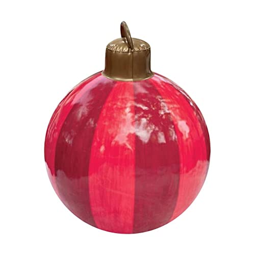 Enfeites de bola inflável de Natal de 60 cm, enfeites de bola infláveis de Natal gigantes, bolas de